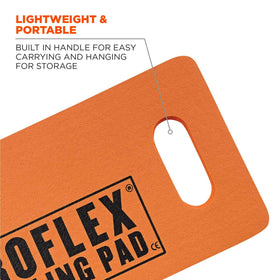 Compact 8 x 18 x 1 inch pad from Ergodyne enhances kneeling stability
