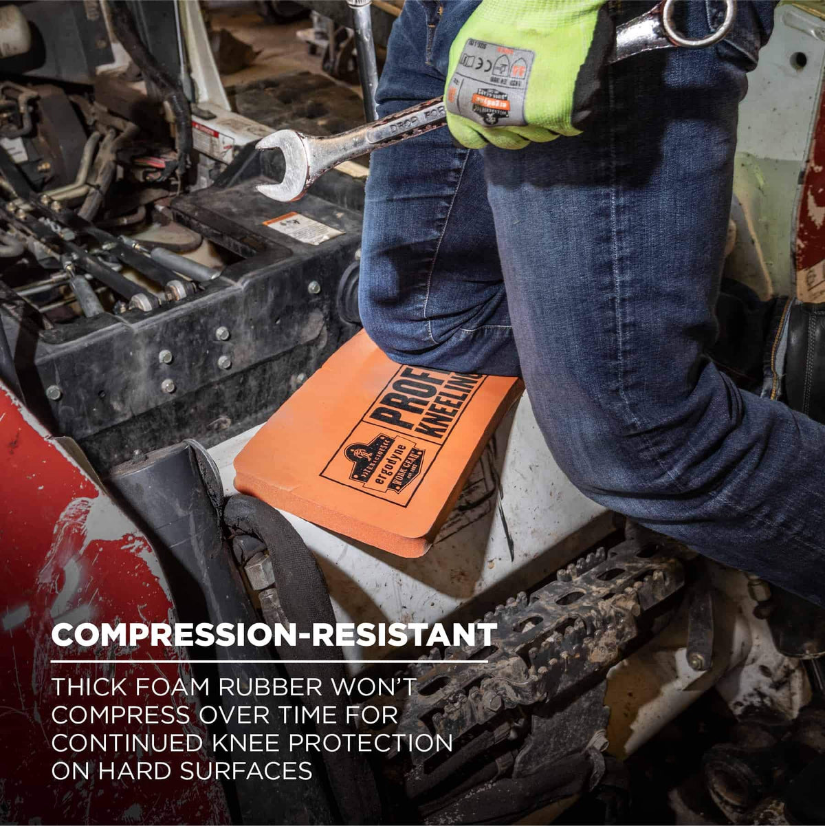 Ergodyne ProFlex 375 water-resistant knee pad ideal for garage and workshop tasks