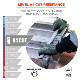 Ergodyne ProFlex 7042 sandy-nitrile-palm glove provides secure grip on rough surfaces.
