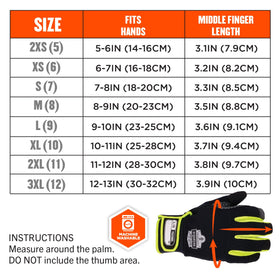 Ergodyne ProFlex 850 temperature rating suitable for -5°F to -20°F.