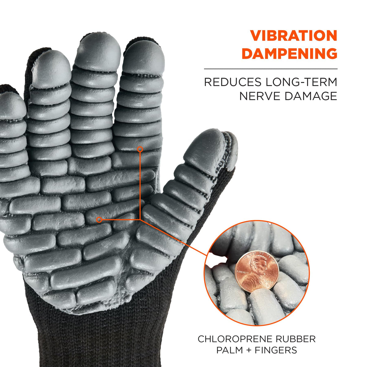 Ergodyne ProFlex 9000 pre-curved design boosts dexterity during precise work.