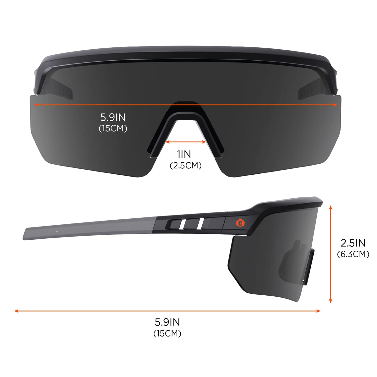 Ergodyne Skullerz Aegir bend-to-fit temples customize for various head shapes
