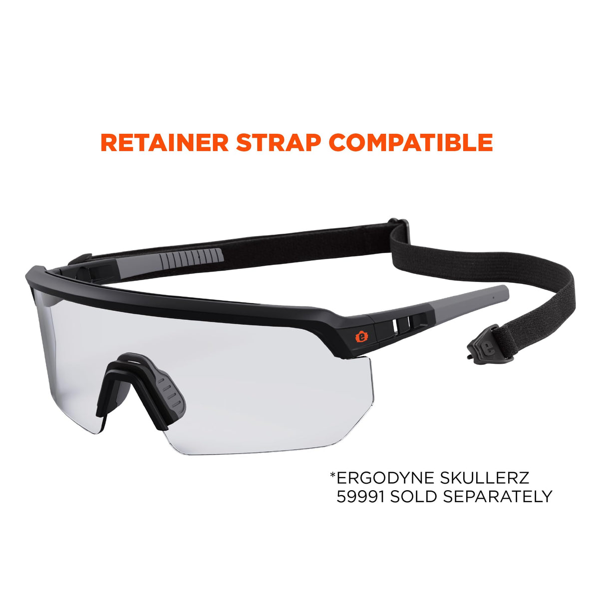 Ergodyne Skullerz Aegir safety glasses durable vented frame boosts airflow.