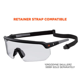 Ergodyne Skullerz Aegir safety glasses durable vented frame boosts airflow.