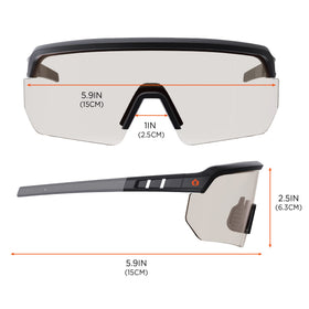 Ergodyne Skullerz Aegir non-slip nose piece and temples stay secure