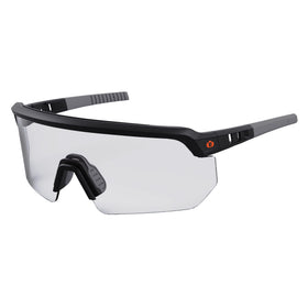 Ergodyne Skullerz Aegir safety glasses with oversized blade design for wide field of vision.