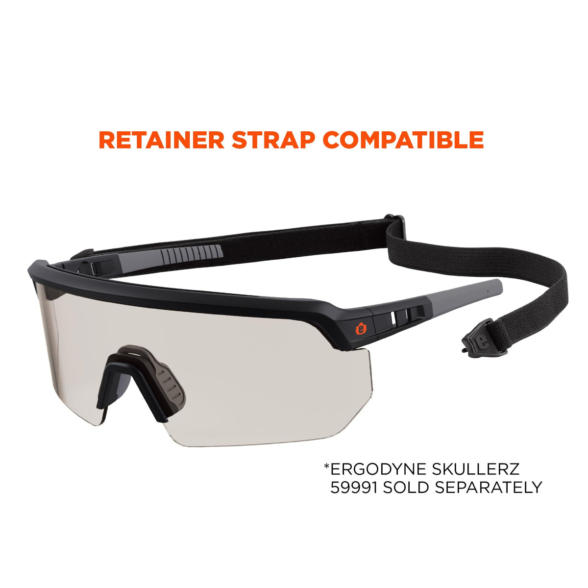 Ergodyne Skullerz Aegir lenses provide 99.9% UV protection outdoors