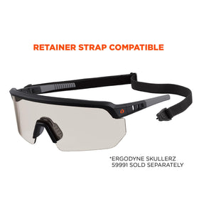 Ergodyne Skullerz Aegir lenses provide 99.9% UV protection outdoors