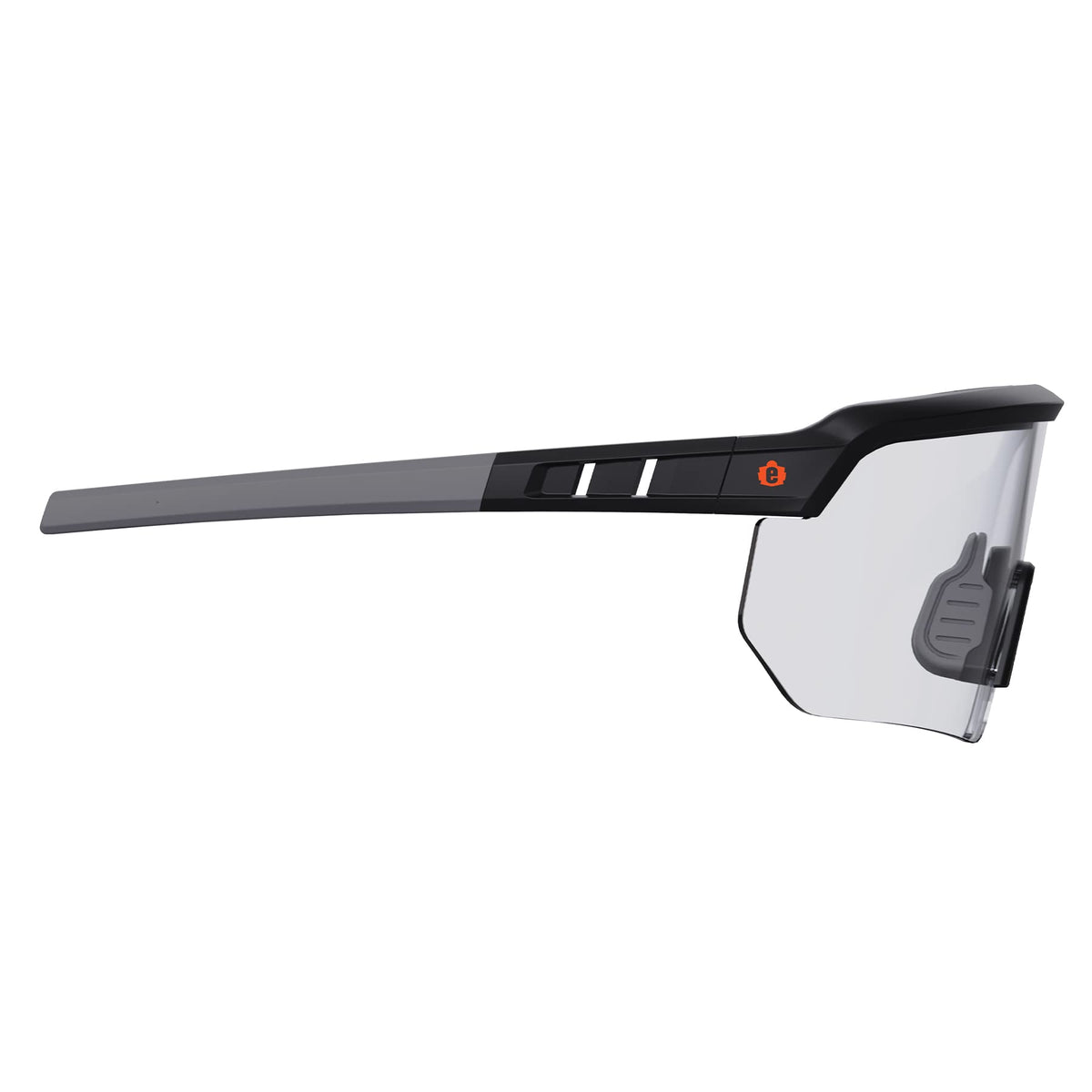 Ergodyne Skullerz Aegir safety glasses brow vent design for added ventilation.