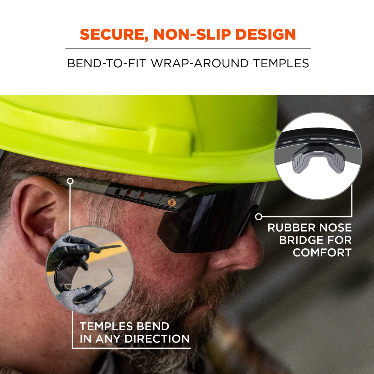 Ergodyne Skullerz Aegir UV protection filters 99.9% of UV rays for sunny days