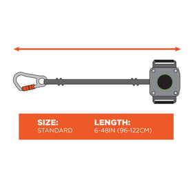 Ergodyne Squids 3002 48-inch cord extension provides flexible reach