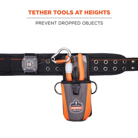 Ergodyne Squids 3002 locking carabiner secures tools at height