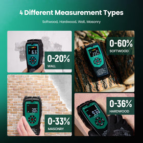 ERICKHILL Pinless moisture meter softwood testing for wood moisture levels