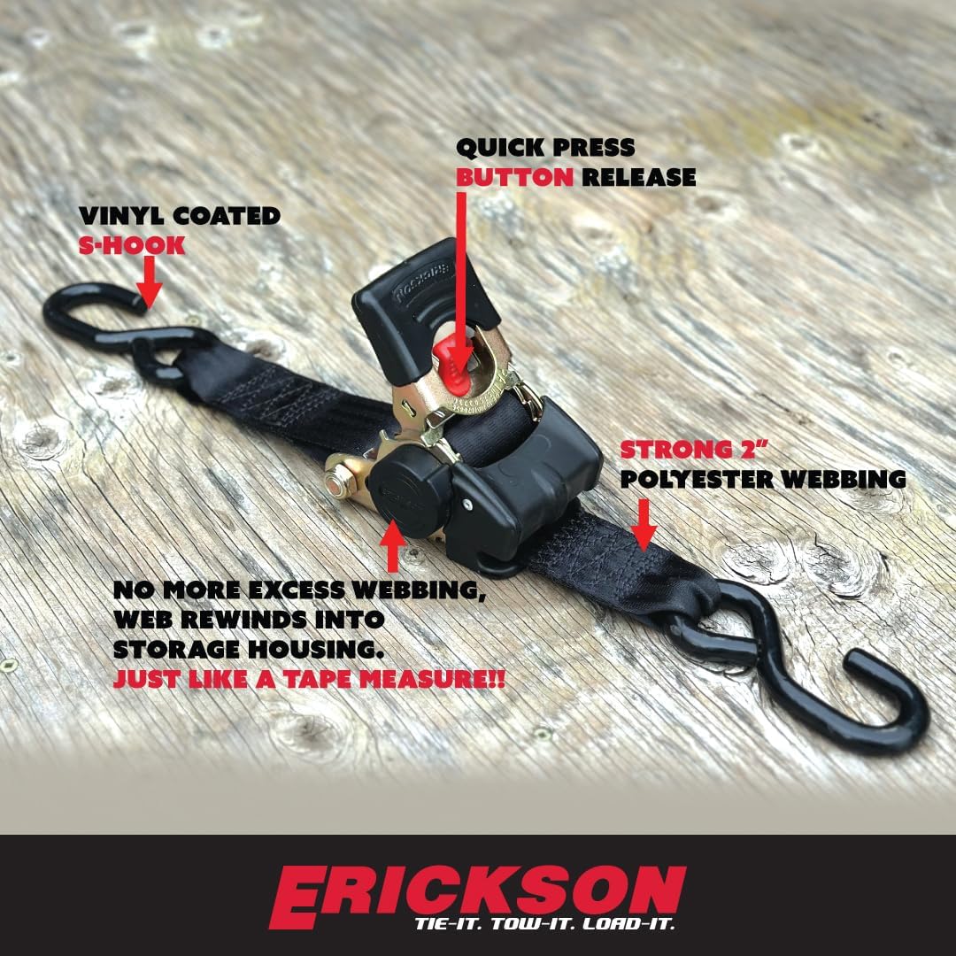 Erickson Pro Series ratcheting mechanism shown in action for fast tensioning