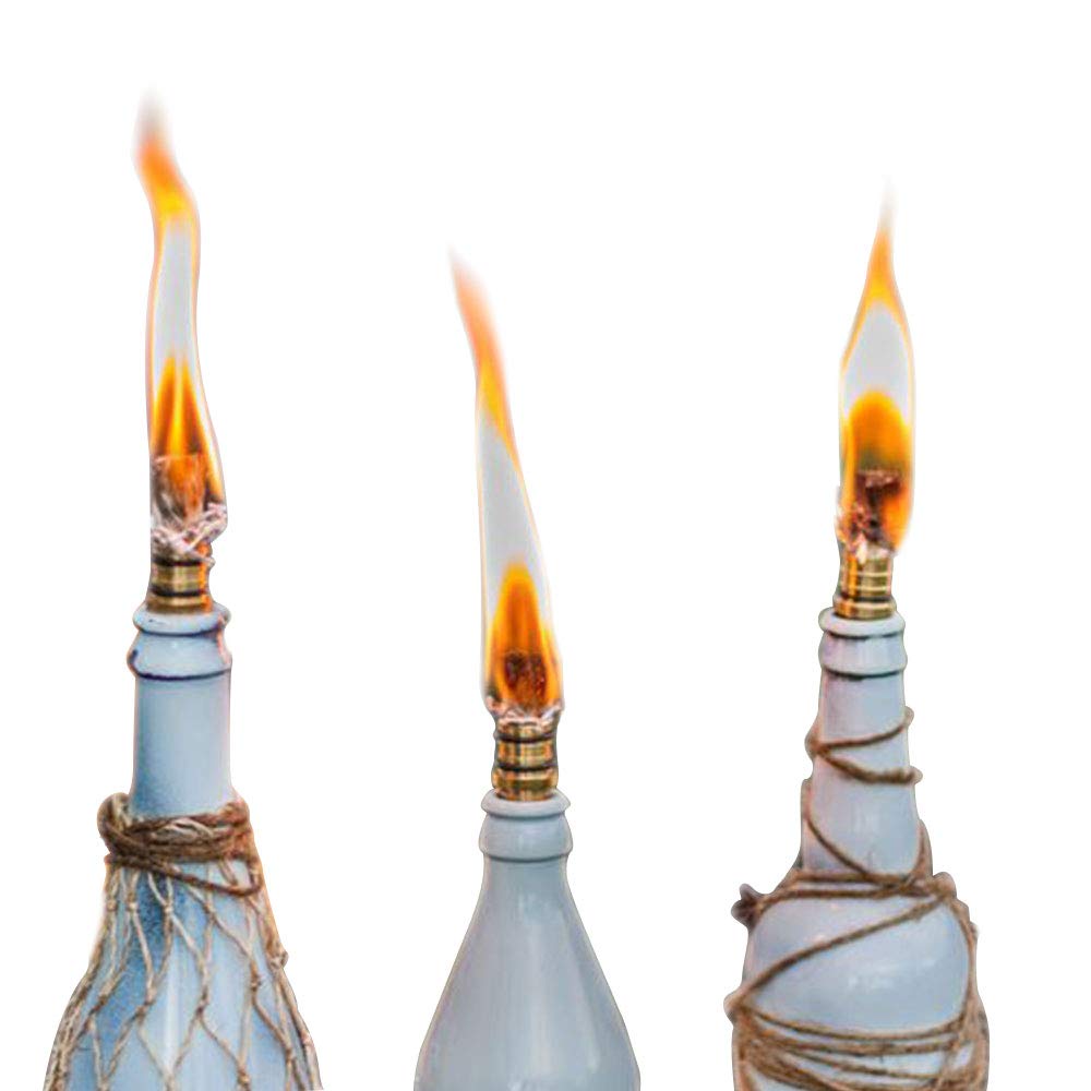 Warm ambient glow without solar power for evenings outdoors.