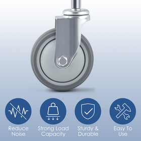 ERKOON 360-degree swivel top plate facilitates versatile gate direction changes.