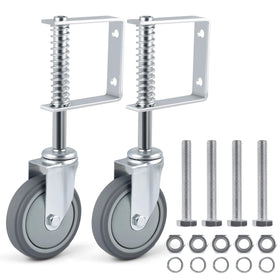 ERKOON spring-loaded gate caster with steel body for smooth outdoor gate movement.