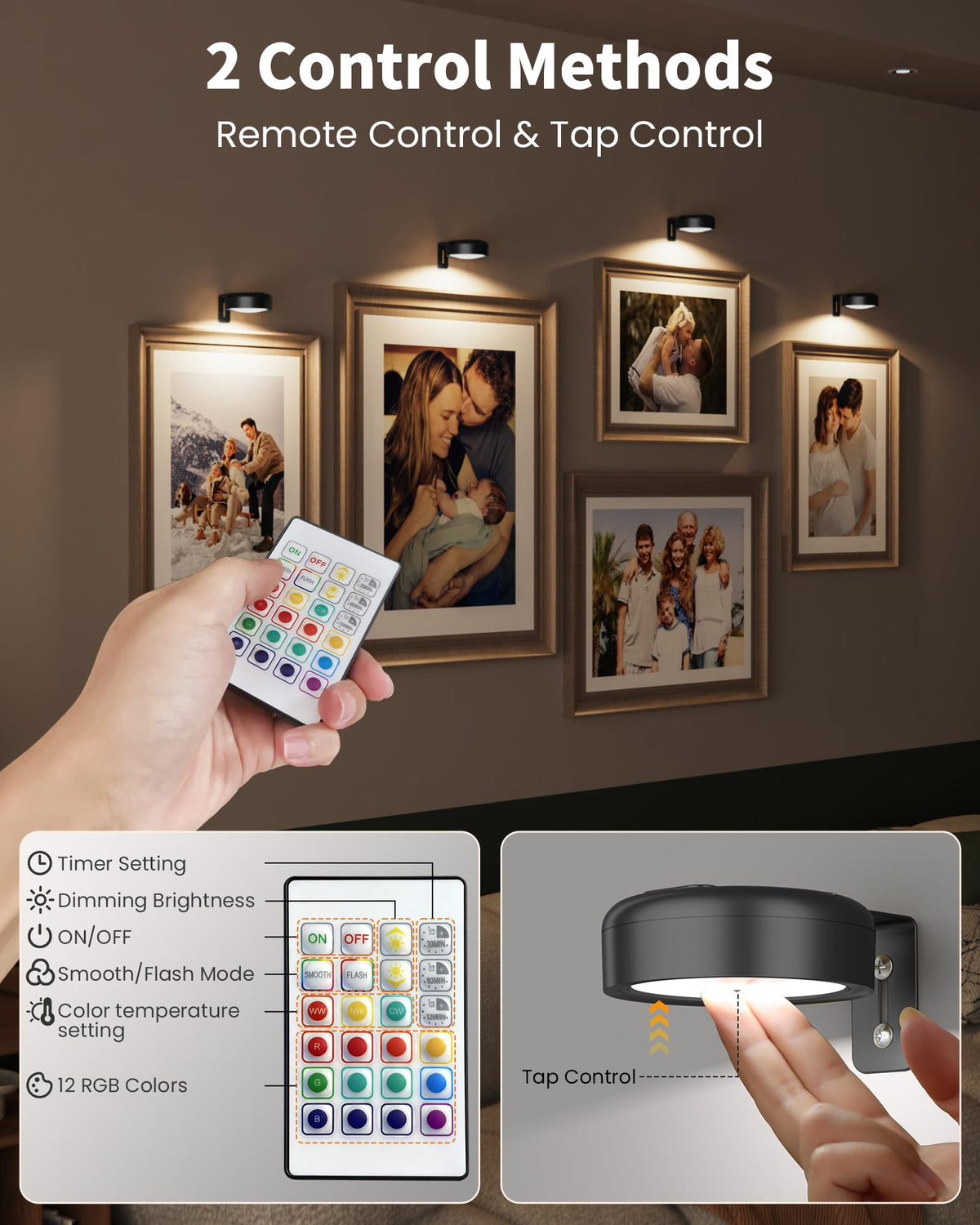 ERMTCTS versatile installation with adhesive, magnets, screws fits various frames