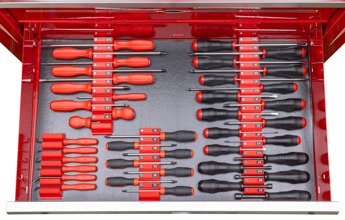 Ernst Screwdriver Pro I.D. labels simplify tool identification.