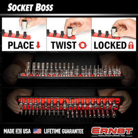 Ernst Manufacturing Socket Boss vertical-mount option saves space and improves visibility.