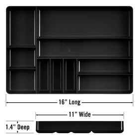Ernst MFG 10-compartment drawer organizer made in the USA with a lifetime guarantee.
