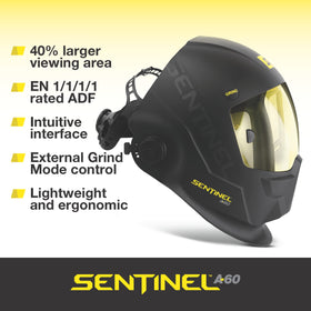 ESAB Sentinel A60 fast switching time highlights rapid shade transitions
