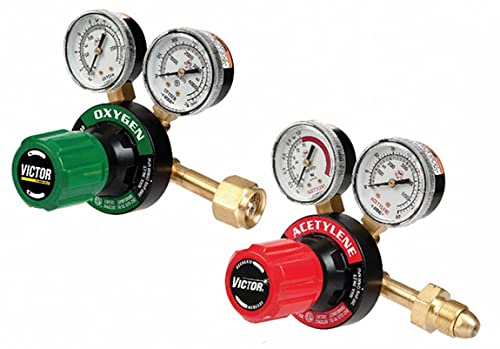 ESAB Victor 350 oxygen regulator set with precise flow control for welding tasks
