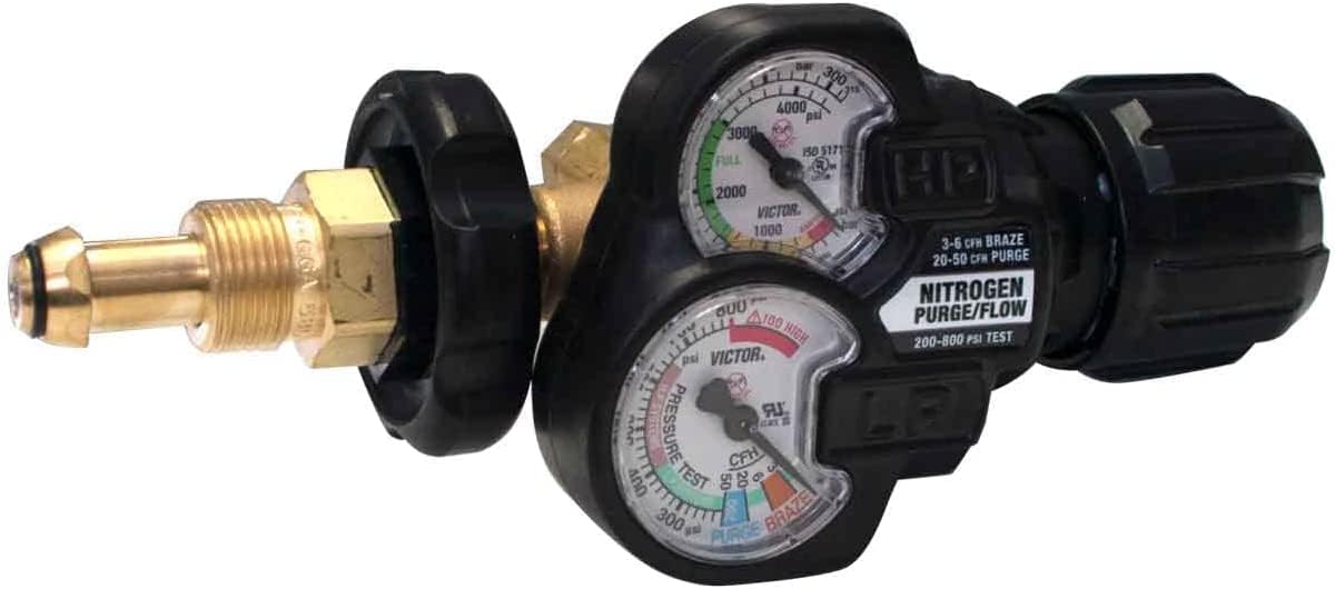 ESAB Victor Edge 2.0 regulator gauges offer clear visibility with robust gauge guard.