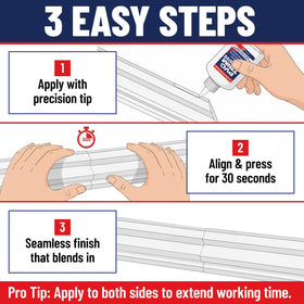 Escentile column wrap adhesive creates clean, professional installations.
