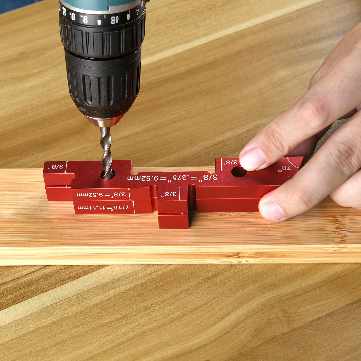 Esdabem depth gauge closeup demonstrating depth checking for consistent milling