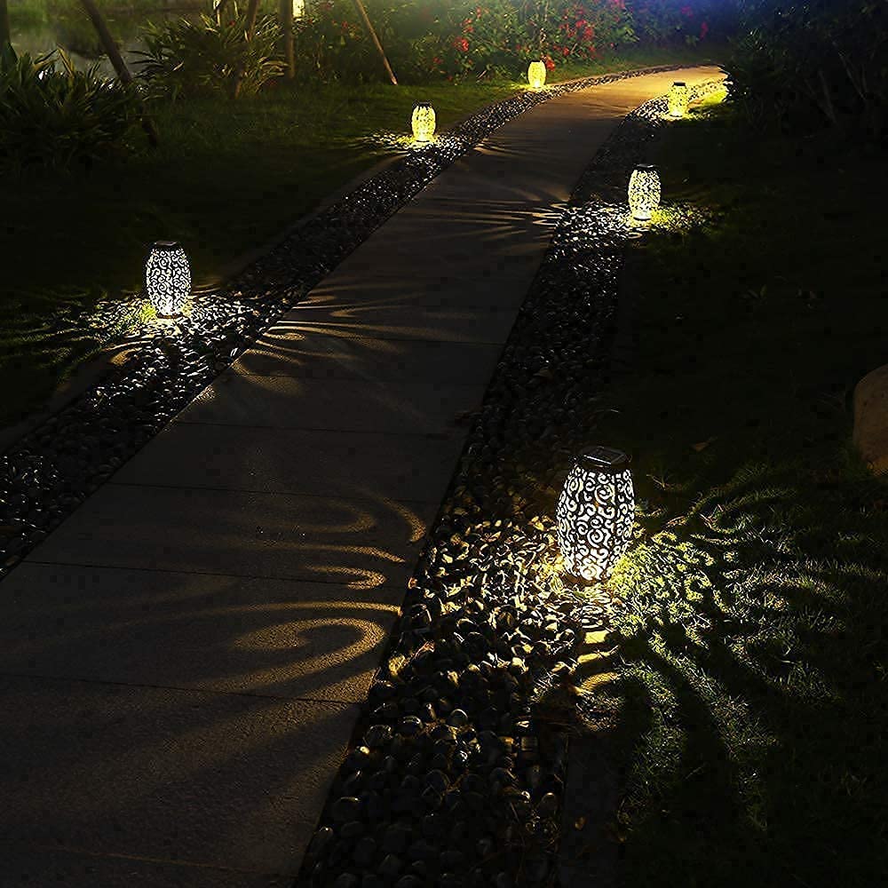 esgarden bronze-toned outdoor lantern withstands the elements