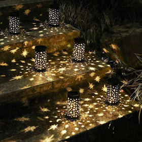 esgarden Energy-efficient solar lights auto-on at dusk.