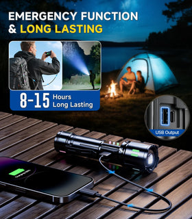 Esgofo compact 6.69-inch flashlight with clip