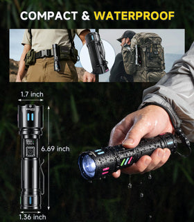 Esgofo rugged aluminum waterproof flashlight