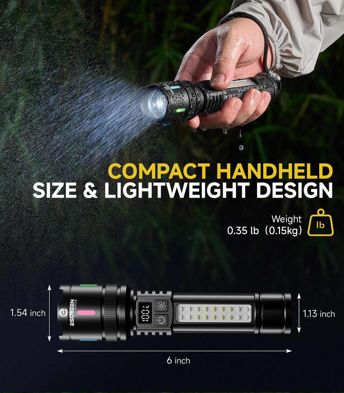 Esgreen glow strips improve dark visibility and aesthetics