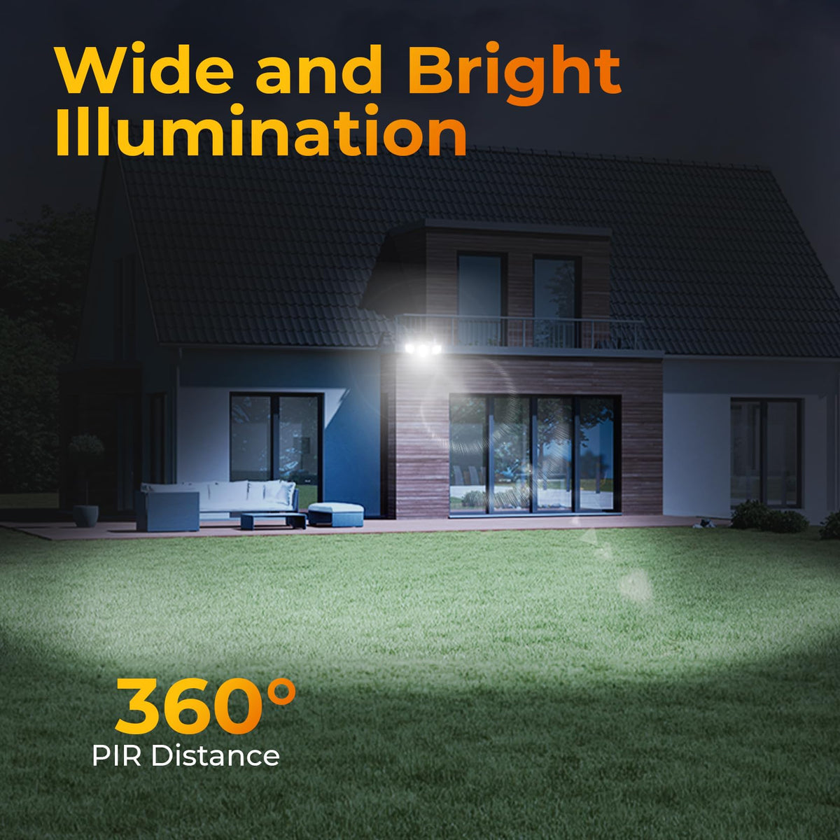 ESLIGHTION battery indicators on fixture show charging status.