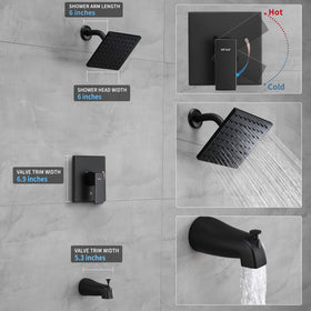Esnbia 6 inch shower arm extends coverage for an enveloping shower experience