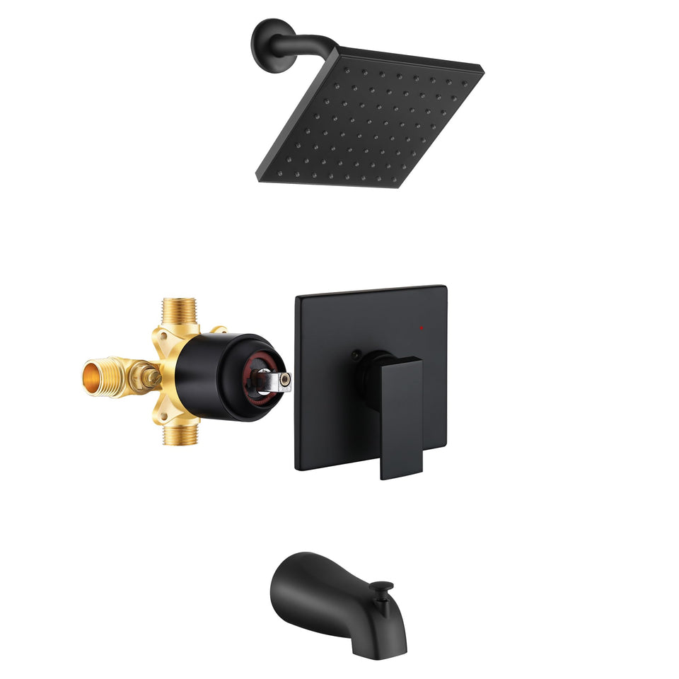 Esnbia tub shower faucet set with valve included for easy upgrade and reliable control