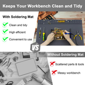 Esoldnic electronics repair mat suitable for laptops, phones, and boards.
