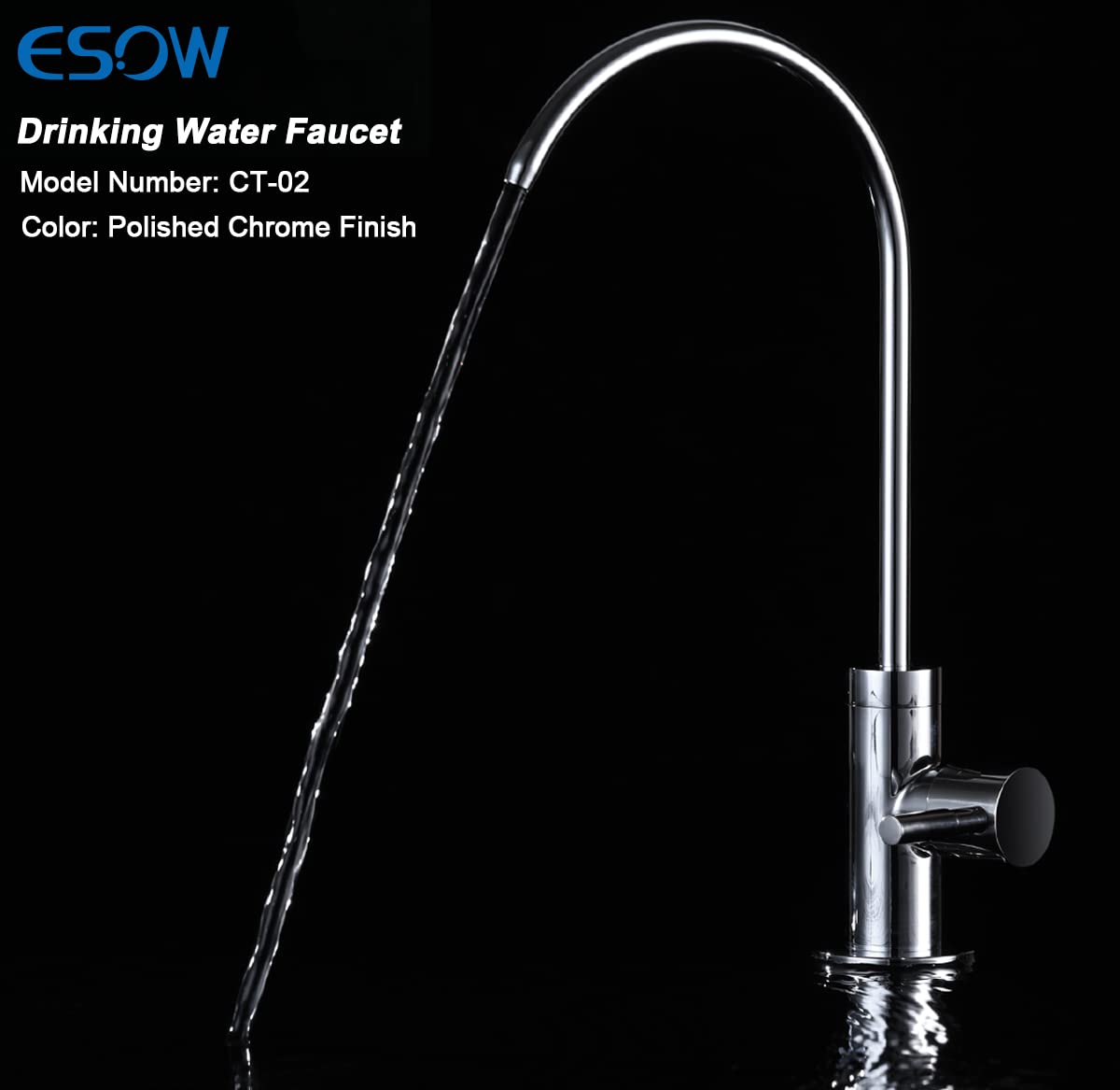ESOW 360-degree swivel spout provides full-range reach for sink tasks
