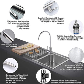 ESOW 90-degree lever for quick, precise water control
