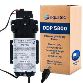 ESP Water Products Aquatec DDP 5800 front view for compact, quiet RO systems