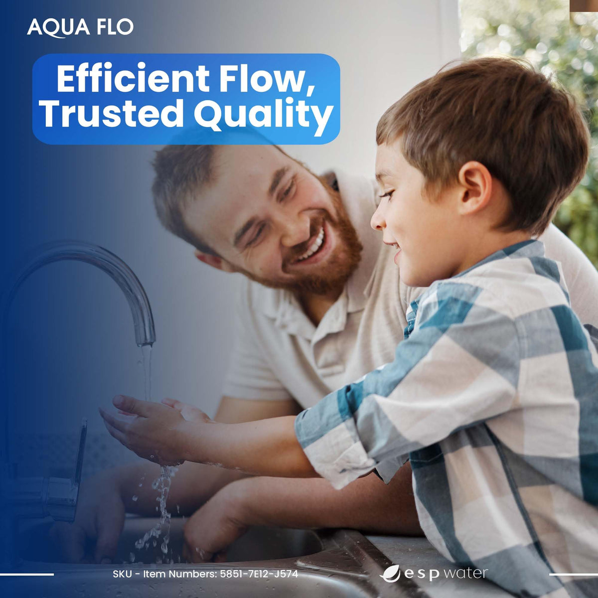 ESP Water Products Aquatec DDP 5800 installed in an RO system shows steady inline performance