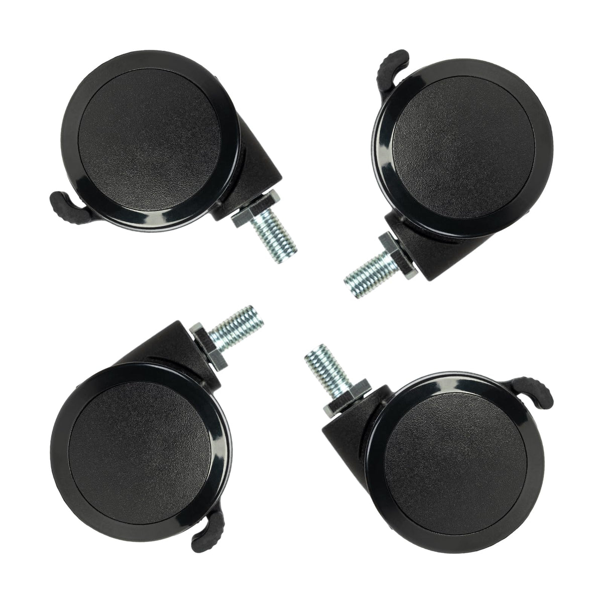 ESpefy lockable caster wheels on a standing desk, enabling easy relocation.