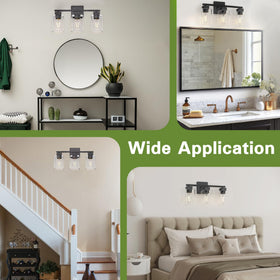 Espird vanity light measures 17.7 by 4.9 by 10 inches for precise fit