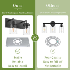 Espird dimmable vanity light works with compatible dimmers for mood lighting.