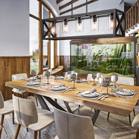 Espird waterproof and anti-rust finish keeps chandelier looking new