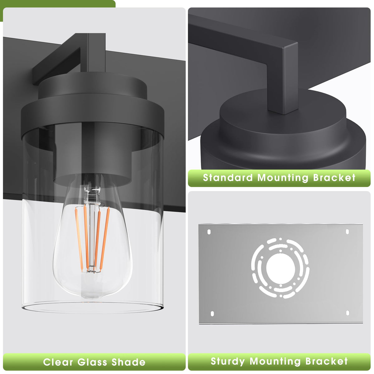 Espird farmhouse wall light elevates any bathroom with a 15-inch, balanced glow over mirrors.