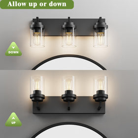 Espird dimmable vanity light compatible with dimmable bulbs and dimmer.