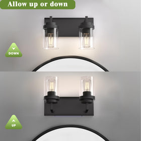 Espird vanity light supports E26 bulbs for customizable brightness and easy replacement.